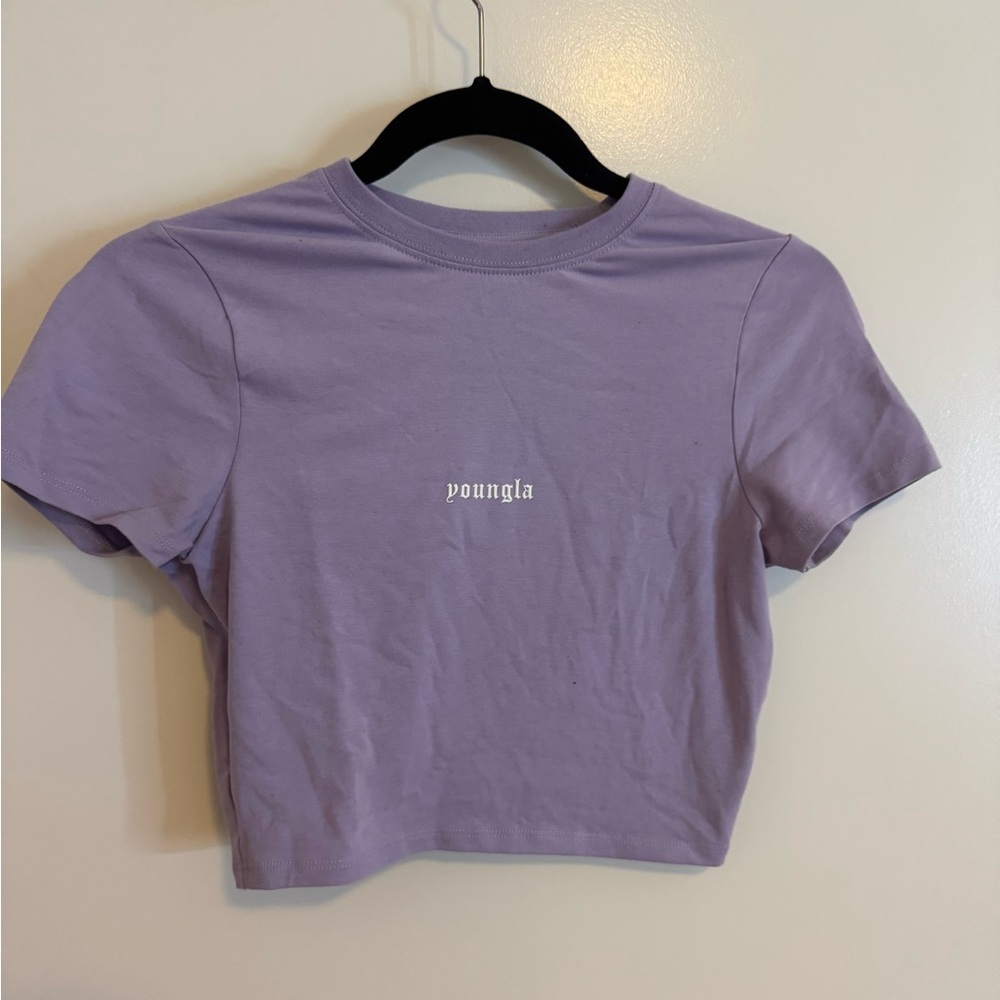 YoungLA Lavender Crop Top for Women